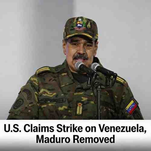 U.S. Strike Captures Venezuela’s Maduro, Sparks Global Tension