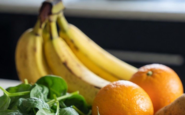 Fruits and vegetables rich in potassium for heart and muscle health