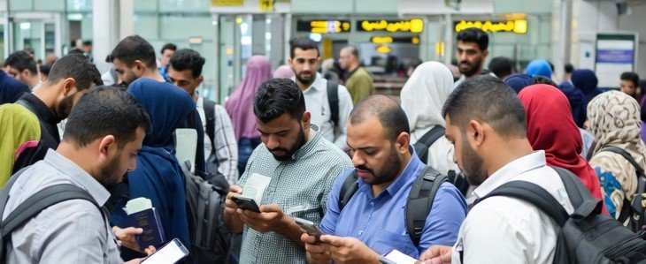 Saudi Visa Extention: What the Visitors Must Know Before April 18? Stranded visitors in Saudi Arabia checking updated visa rules before April 18