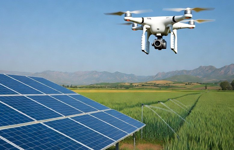 Green Pakistan Initiative Revolutionizes Farming and Livestock Drone and solar-powered irrigation system used in smart farming in Pakistan