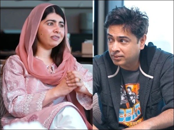 Shahzad Roy speaking in a podcast about Malala Yusufzai and her stance on Gaza and children’s education