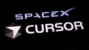 SpaceX AI deal discussion with Cursor coding platform on computer screen