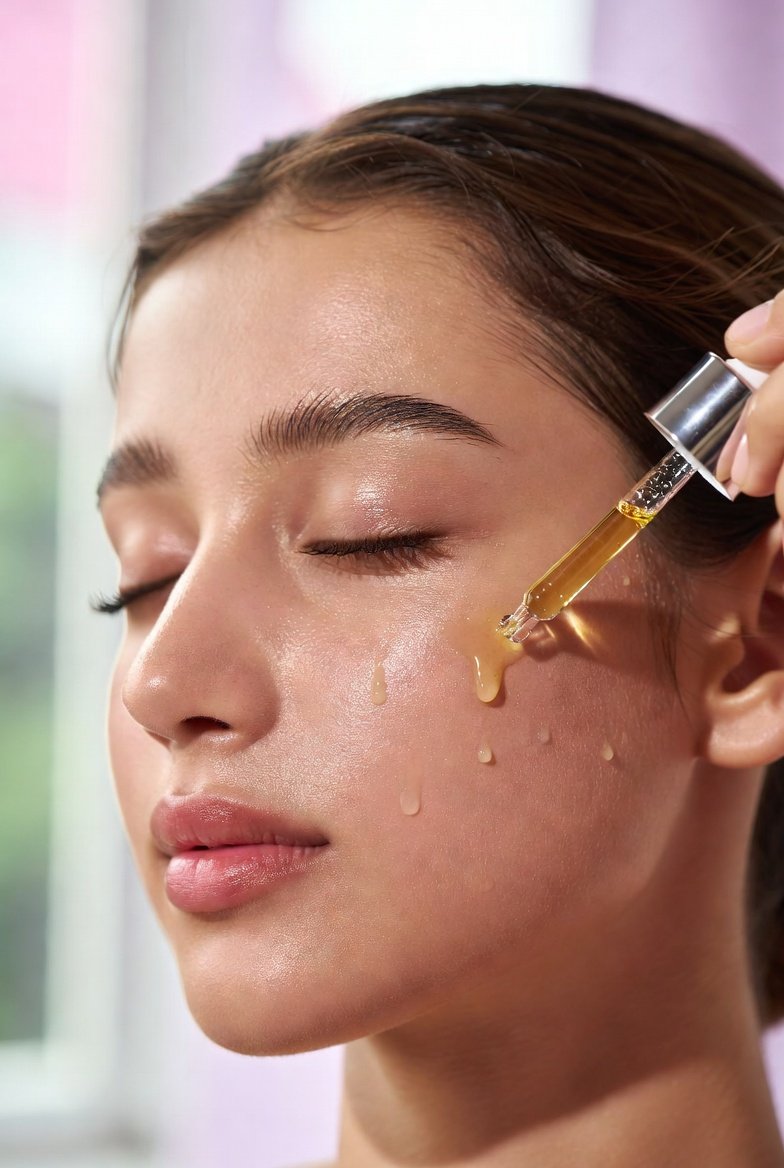 How to Choose the Best Face Serum for Clear and Bright Skin Woman applying face serum for glowing skin