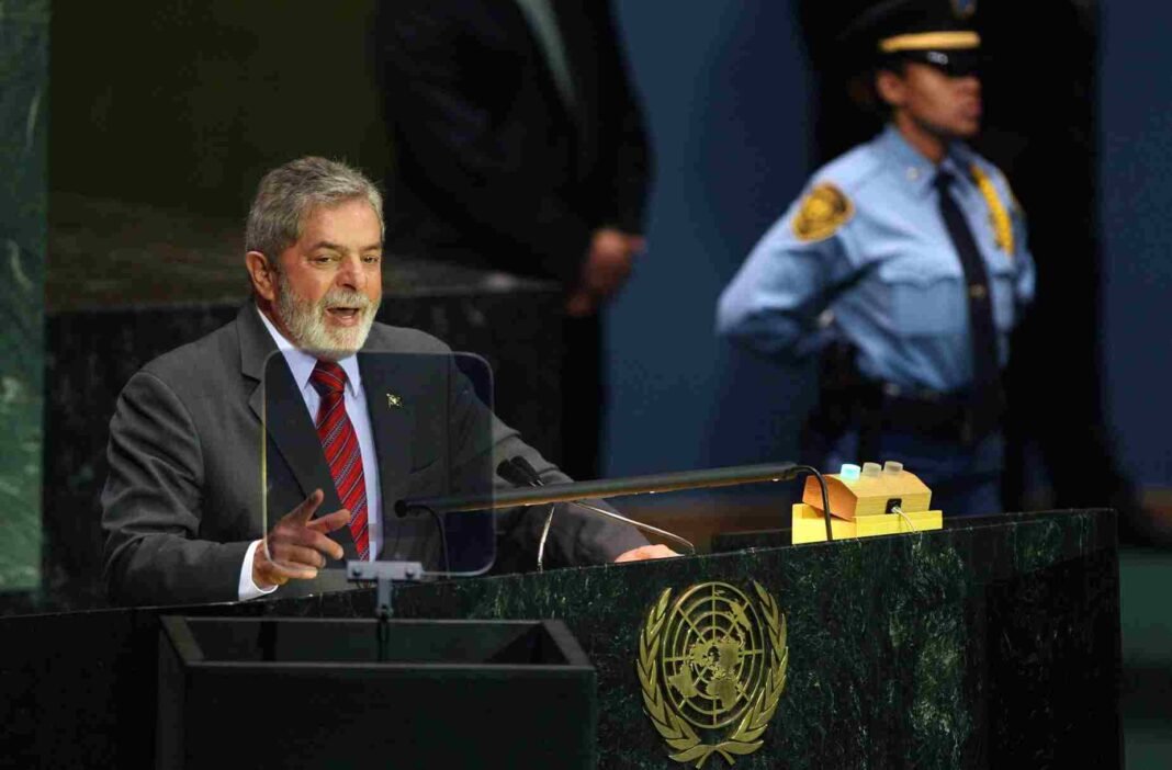 brazil president lula speaking at united nations assembly