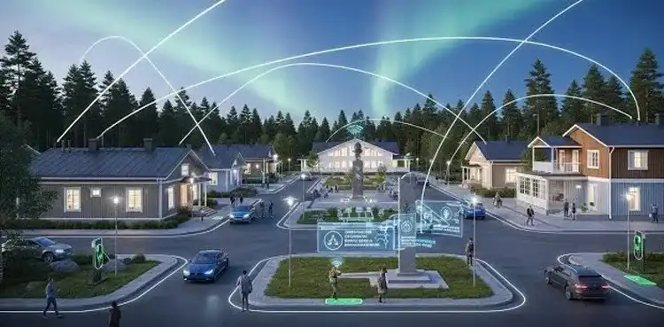 Smart city with wireless electricity transmission connecting homes, vehicles, and infrastructure