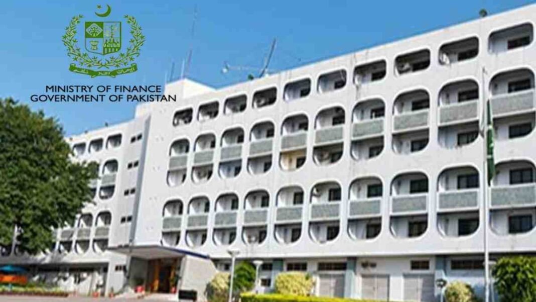 Official logo and building of Finance Ministry Pakistan