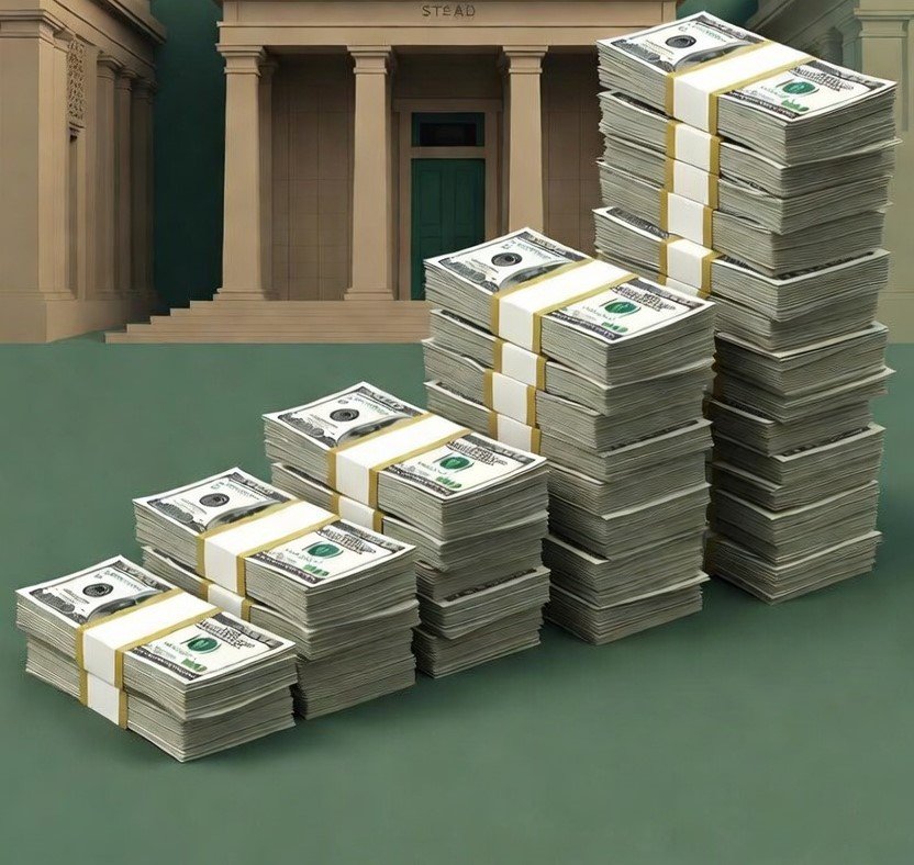 Pakistan foreign exchange reserves increase shown with dollar stacks a