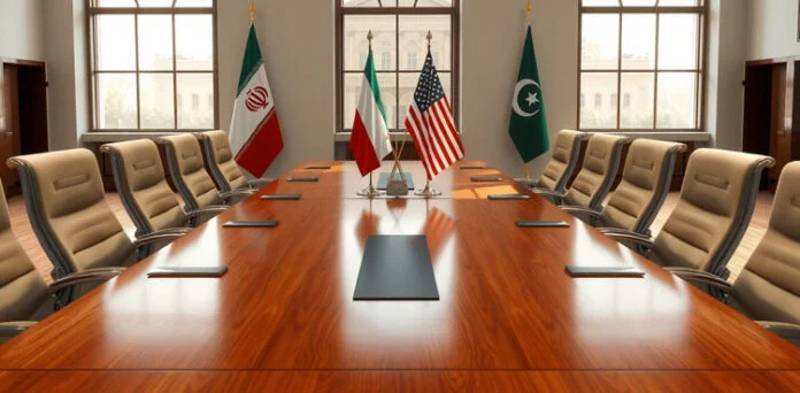Iran US peace talks meeting room Islamabad