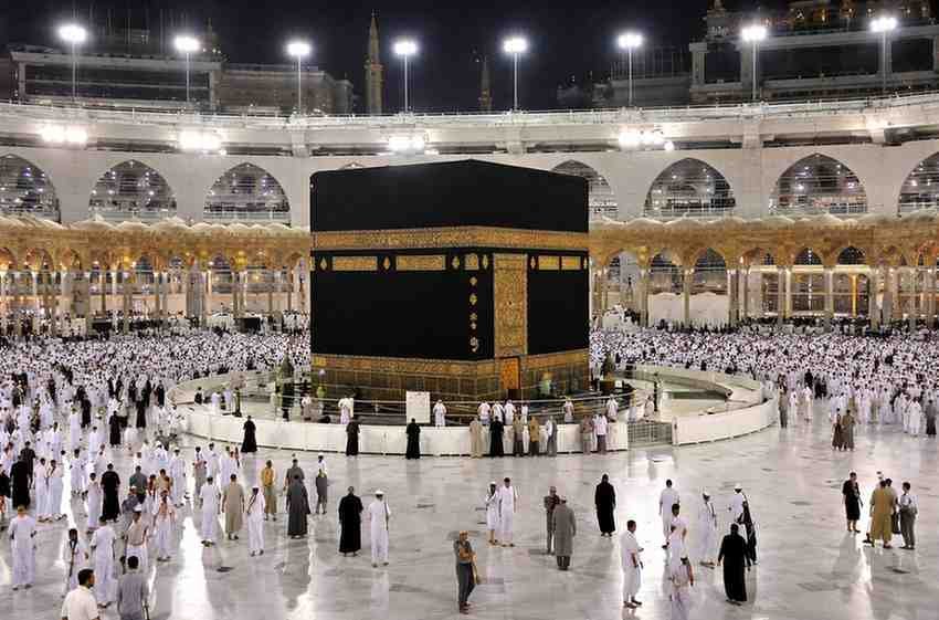 Kaaba preservation work in Makkah Masjid al Haram