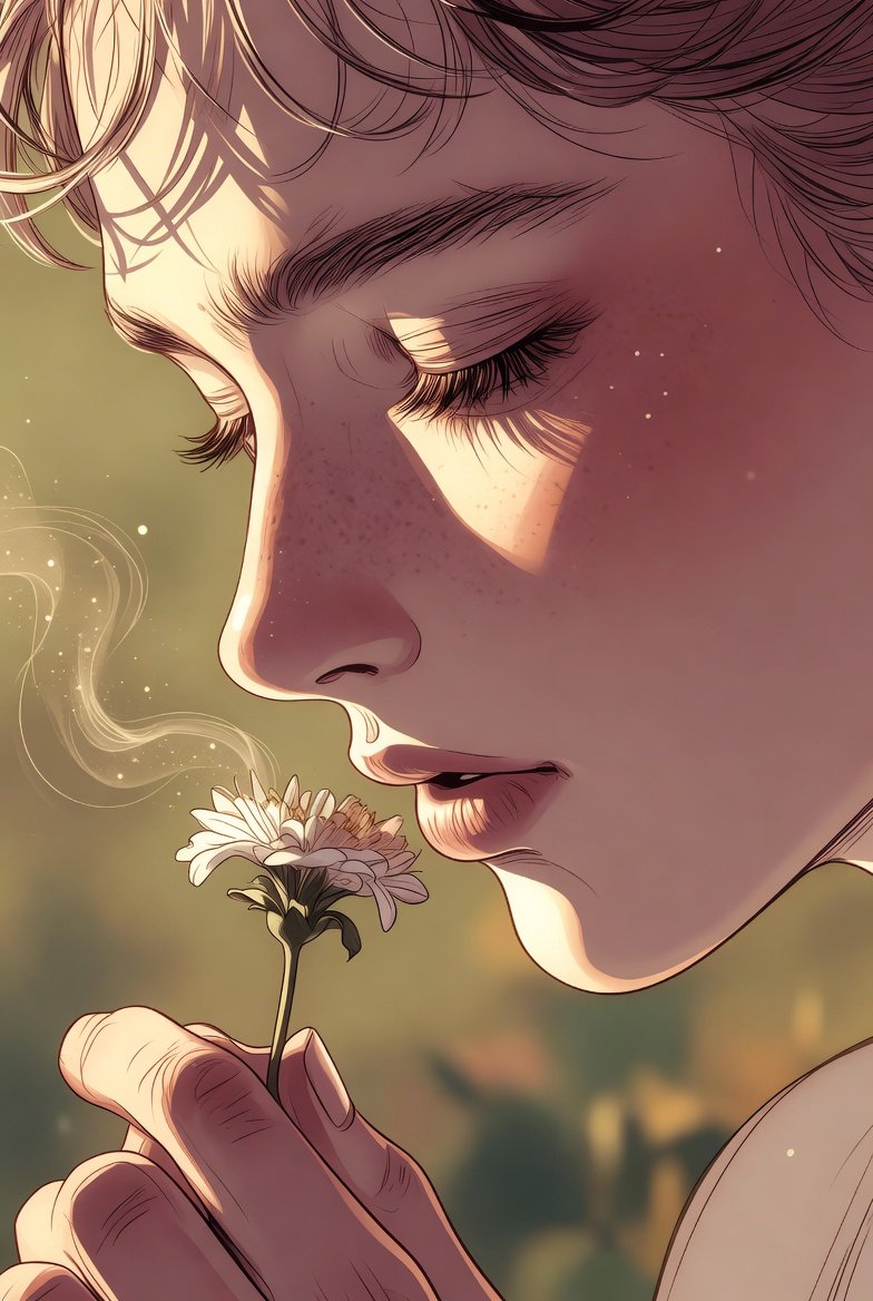 Loss of Smell May Be an Early Sign of a Serious Disease a young girl smelling a fresh flower