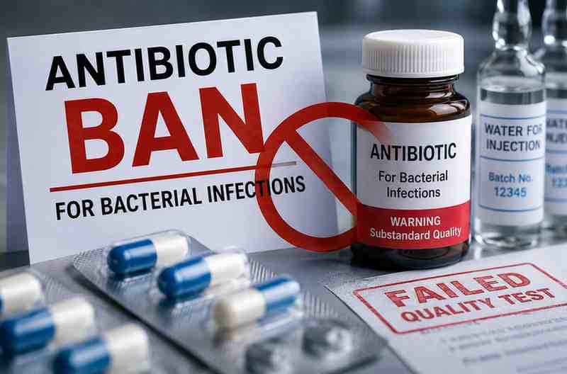 Antibiotic ban warning image