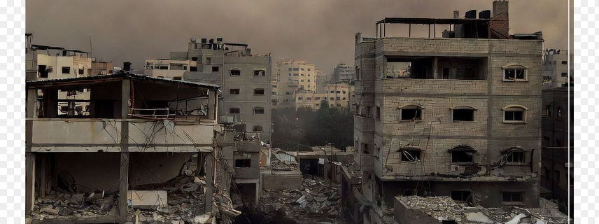 Destruction in Gaza amid rising Gaza war threat