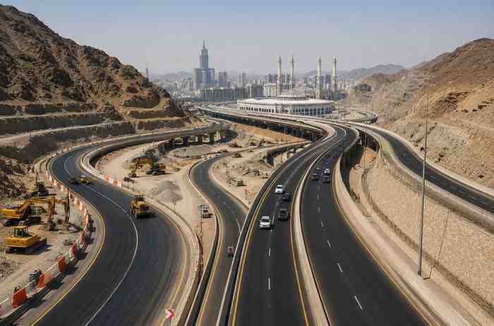 New highway construction projects near Mecca to improve travel routes for Hajj pilgrims