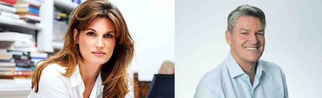 Jemima Goldsmith with Cameron O’Reilly portrait combined image