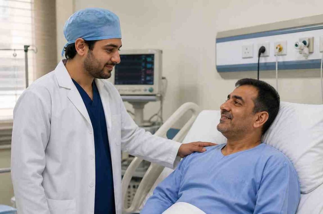 KP neurosurgeon performing complex brain surgery in hospital