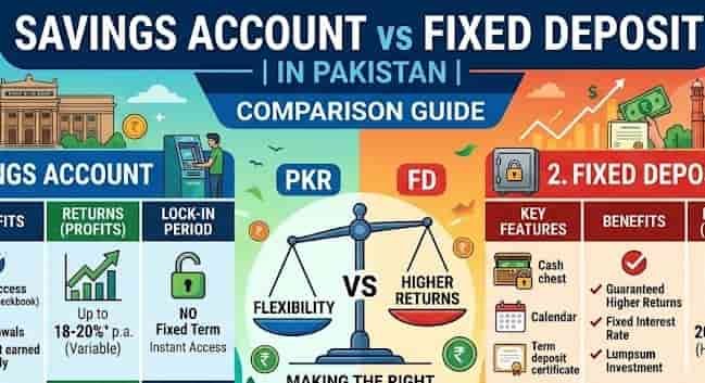 Savings Account vs Fixed Deposit in Pakistan: Which One Is Better for Your Money? Savings Account vs Fixed Deposit in Pakistan comparison guide