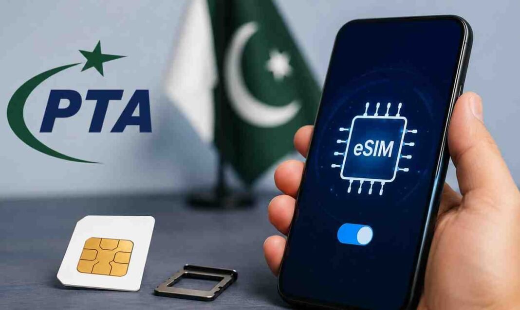 PTA Reduces eSIM Fee PTA eSIM service on smartphone in Pakistan