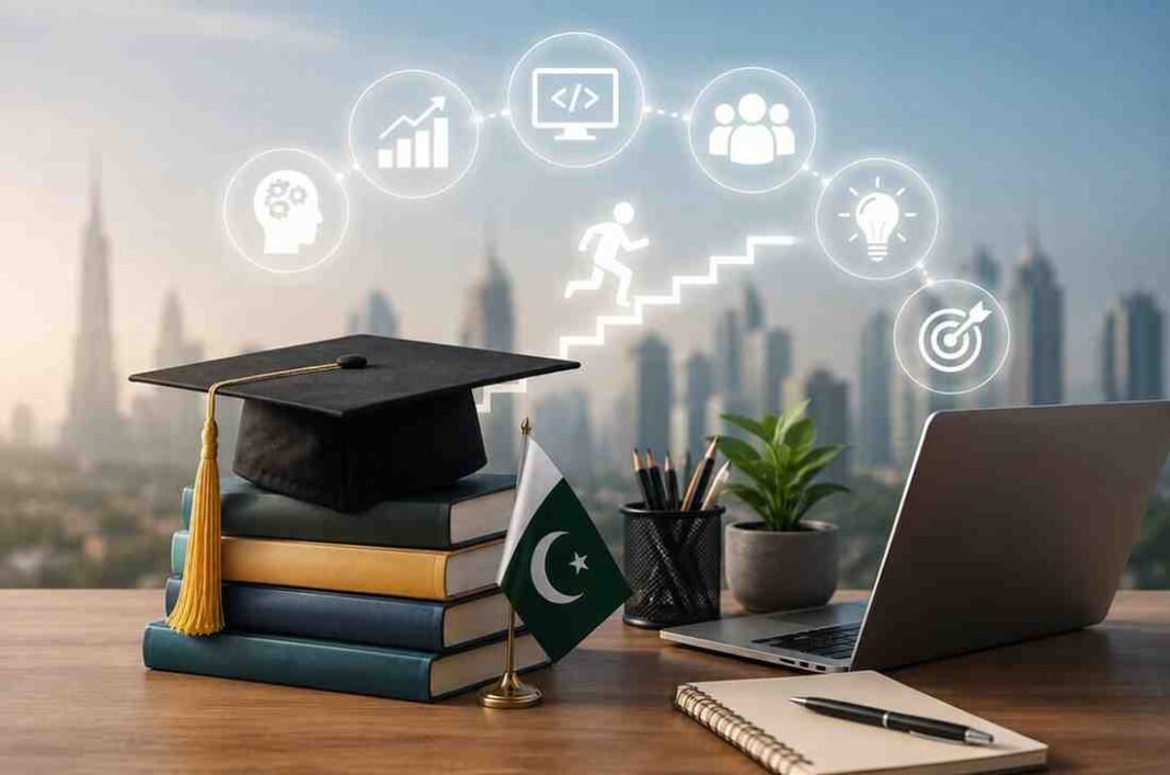 Best Career Skills to Learn in Pakistan Before 2030 Professional learning and digital career skills for future jobs in Pakistan.