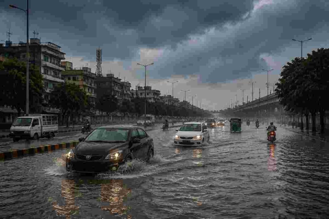 Week-Long Rain Forecast, Urban Flooding Risk