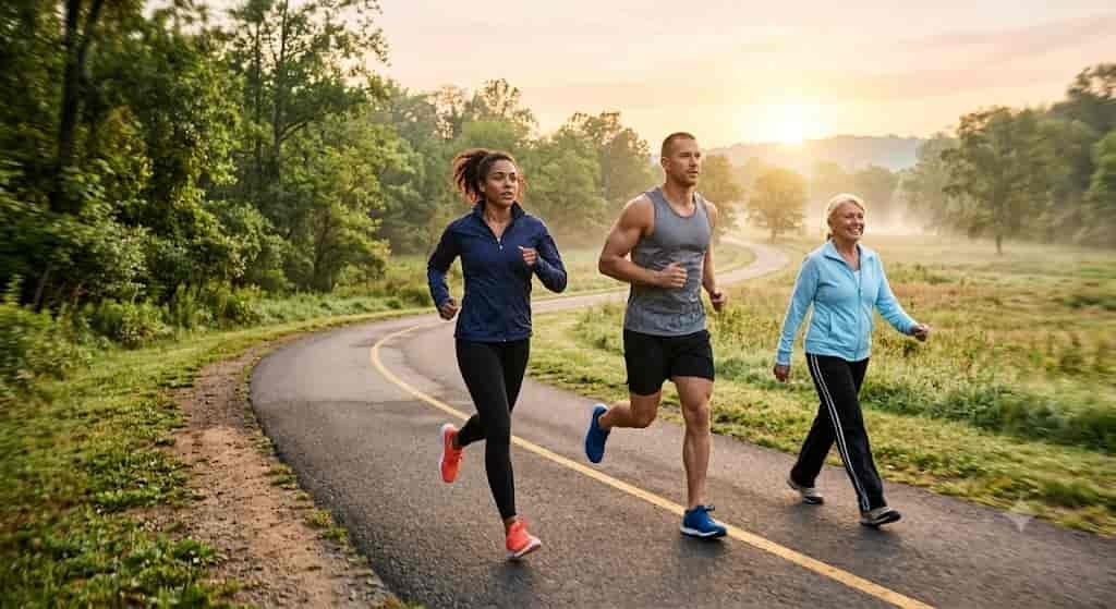 Walking and running in the morning for fat loss and rapid weight loss