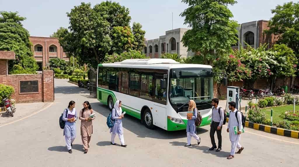 Punjab Approves Electric Buses for 25 Government Colleges Punjab government colleges receive electric buses for student transport
