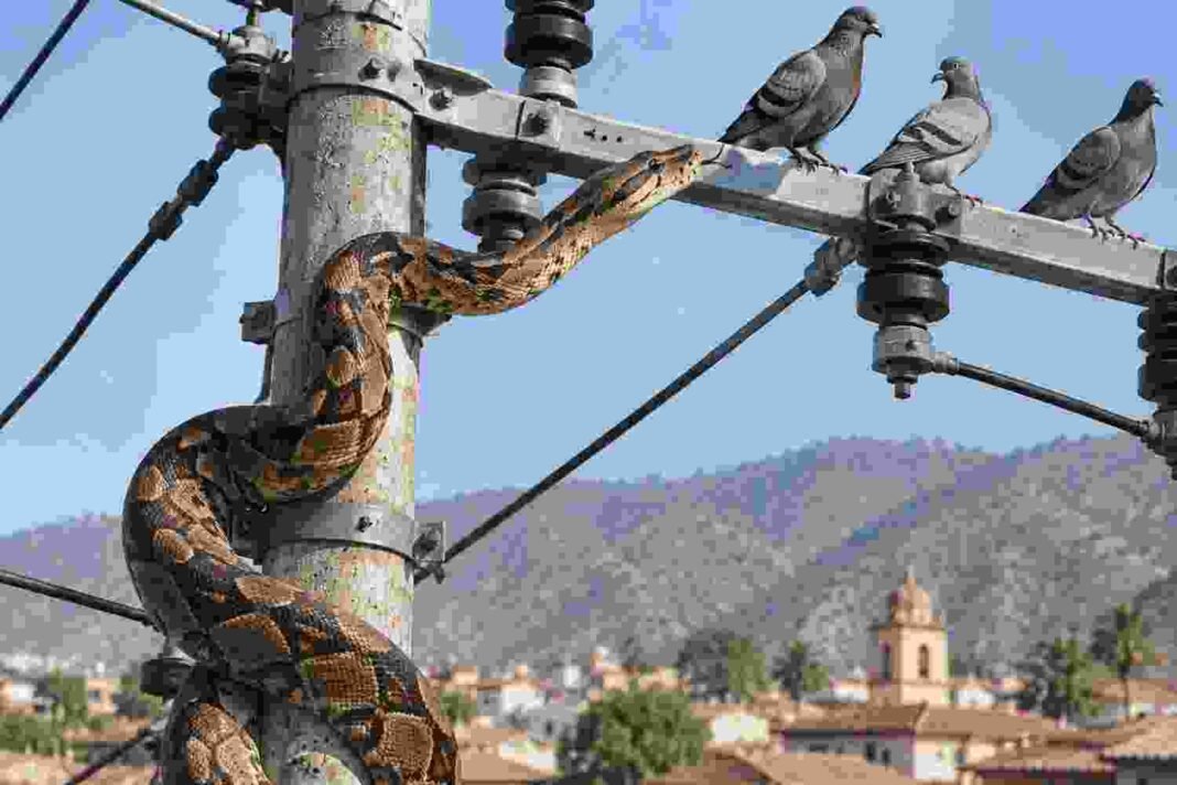 Giant Boa Snake Dies After Electric Shock