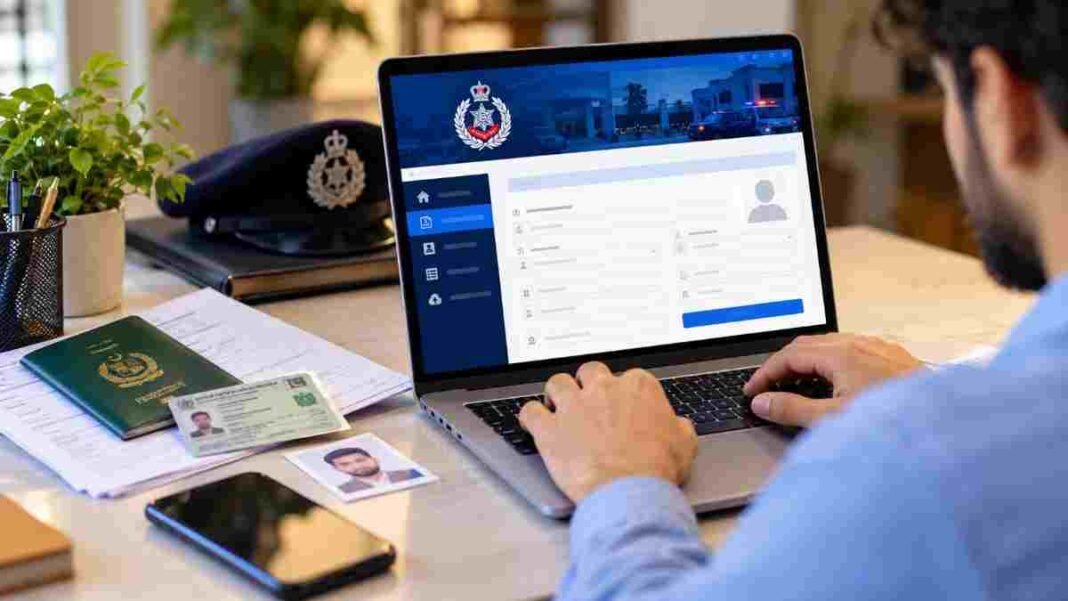 How to Get a Police Verification Certificate from Home? Police verification certificate online application in Pakistan