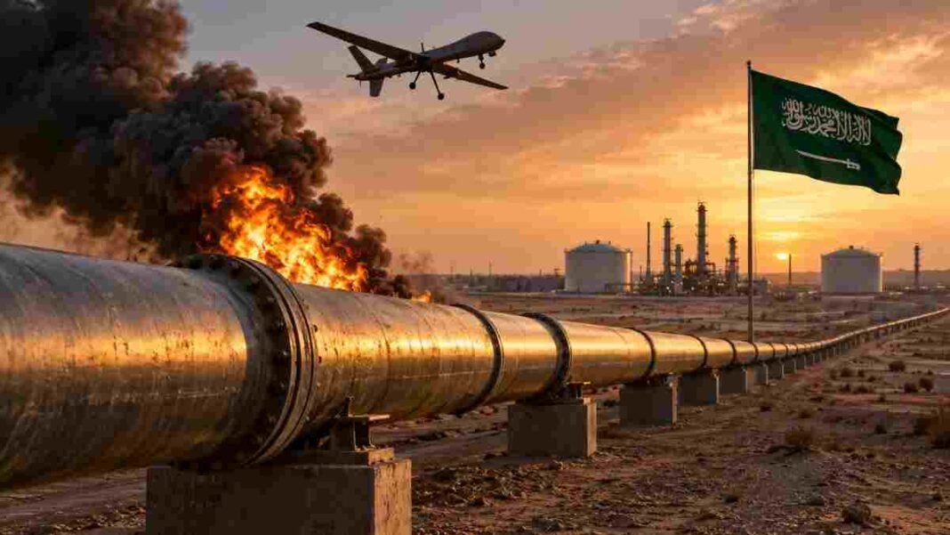 Drone Attack Shuts Saudi Oil Pipeline