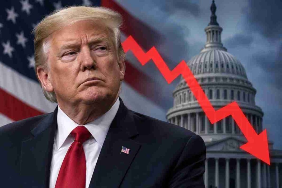 Trump’s Approval Rating Falls to Historic Low