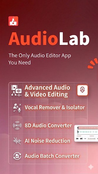 AudioLab App Review: Free AI Voice Generator, Features and Pricing AudioLab app screenshot from the official Google Play listing