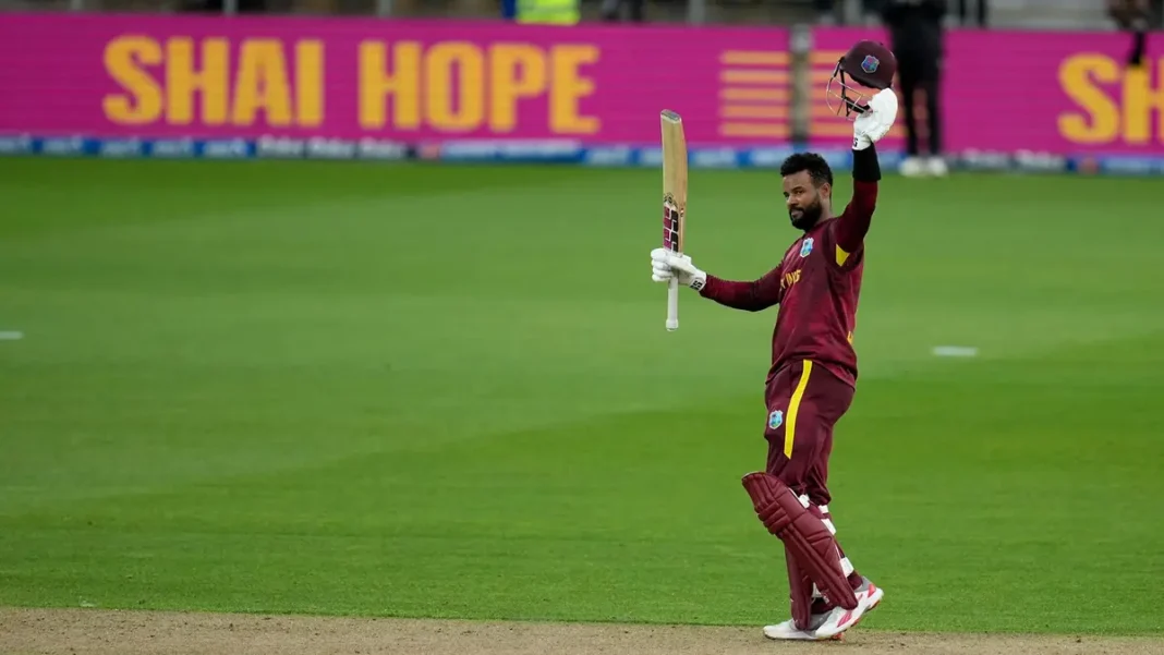 West Indies Beat India in Fourth T20I to Level Series 2-2 West Indies India fourth T20I - Shai Hope celebrates century
