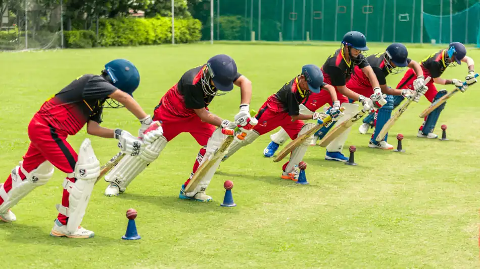 Pakistani Cricket Academy: How to Join a Cricket Academy in Pakistan Young cricketers practising batting drills at a cricket academy