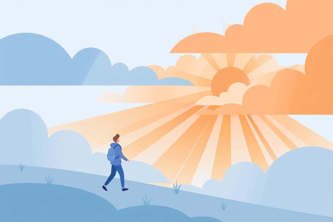 What Is Depression? Symptoms, Causes, and Treatment Explained Person looking toward sunlight through clouds symbolizing hope in depression recovery