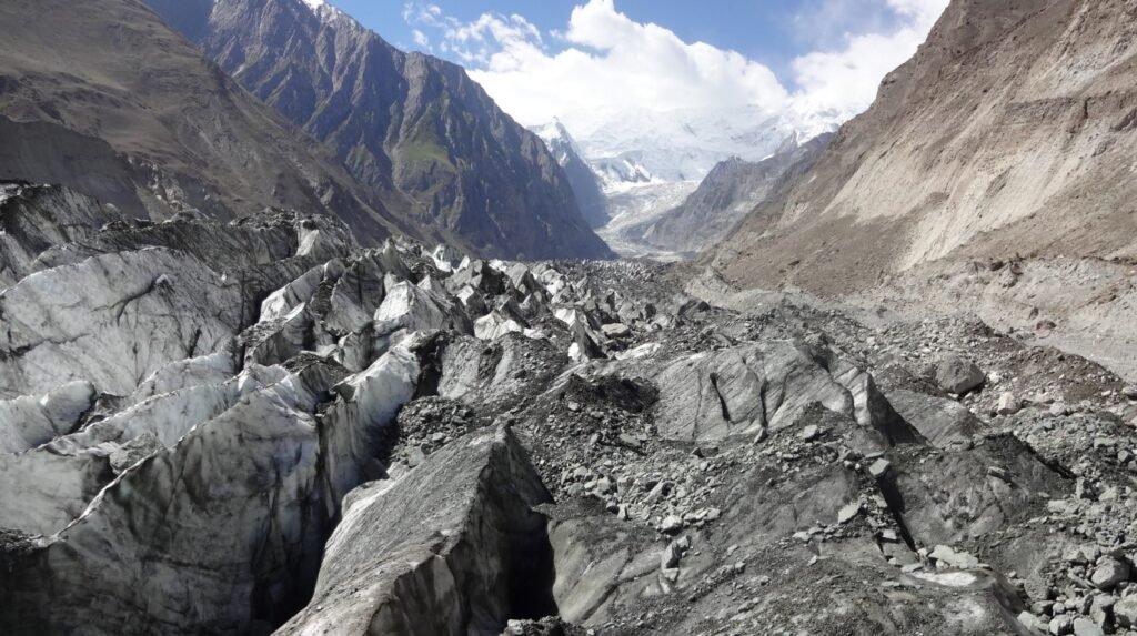 Hopar Glacier: Ice Without the Trek Hopar Glacier: Ice Without the Trek