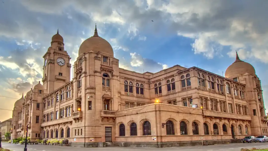 KMC Irregularities Probe Sought Over Rs7.5 Billion The Karachi Metropolitan Corporation head office building amid the KMC irregularities probe