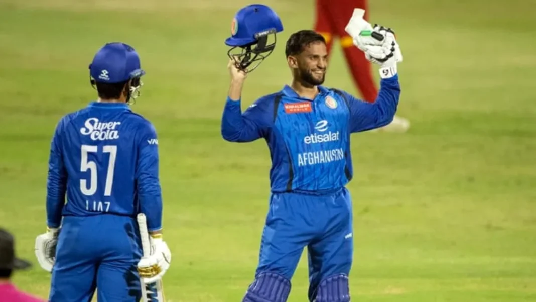 Omarzai Ton Seals Afghanistan Series Win Over Zimbabwe Azmatullah Omarzai celebrates his century against Zimbabwe — Omarzai ton Afghanistan Zimbabwe series