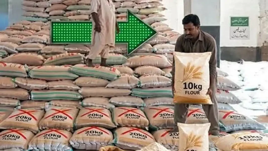 Punjab Bans 20kg Flour Bags, Allows Only 10kg Packs Punjab bans 20kg flour bags — flour bags in a warehouse