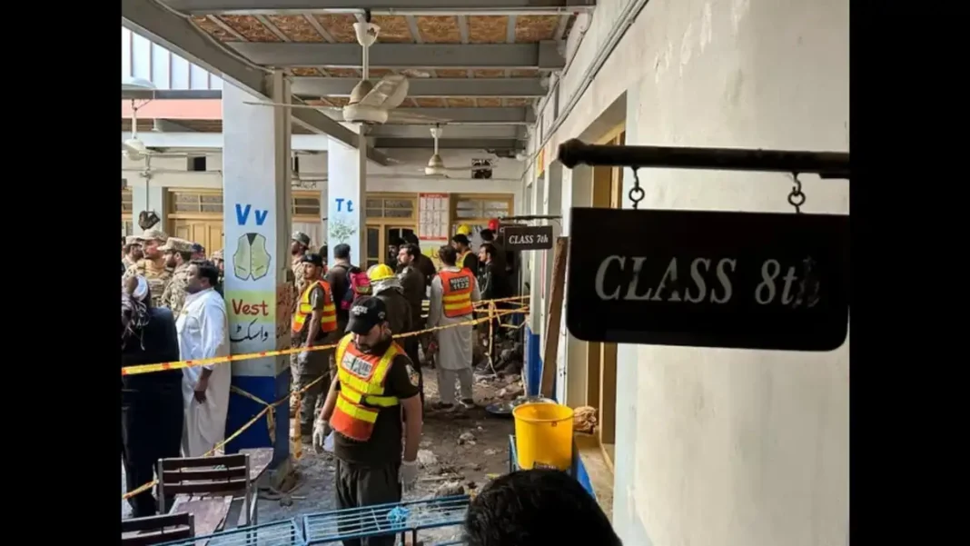 K-P Orders School Safety Inspections of All Government Schools After Peshawar Roof Collapse Rescue workers at a Peshawar school corridor after the roof collapse; school safety inspections ordered