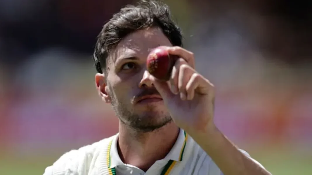 Jansen and Rabada Put South Africa on Course for Series-Levelling Win South Africa's Marco Jansen with the ball during the second Test against Australia