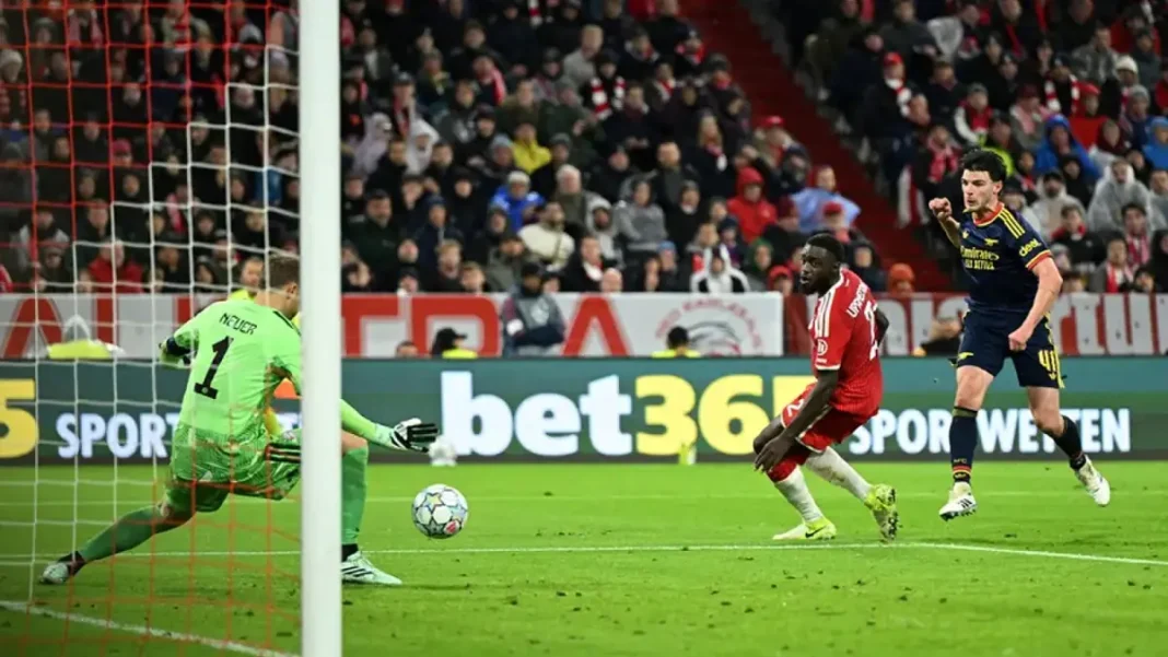 Rice Strikes Late as Arsenal Hold Bayern 2-2; Real Madrid Stay Perfect