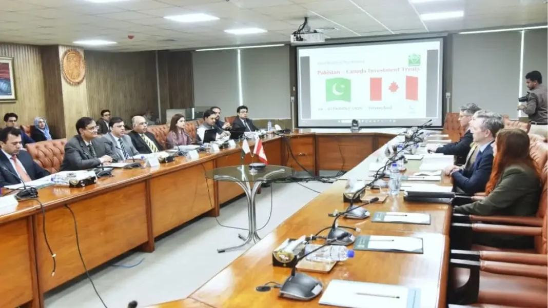 Pakistan Canada Investment Treaty Talks Open Third Round in Islamabad Pakistani and Canadian delegations at the third round of Pakistan Canada investment treaty negotiations in Islamabad