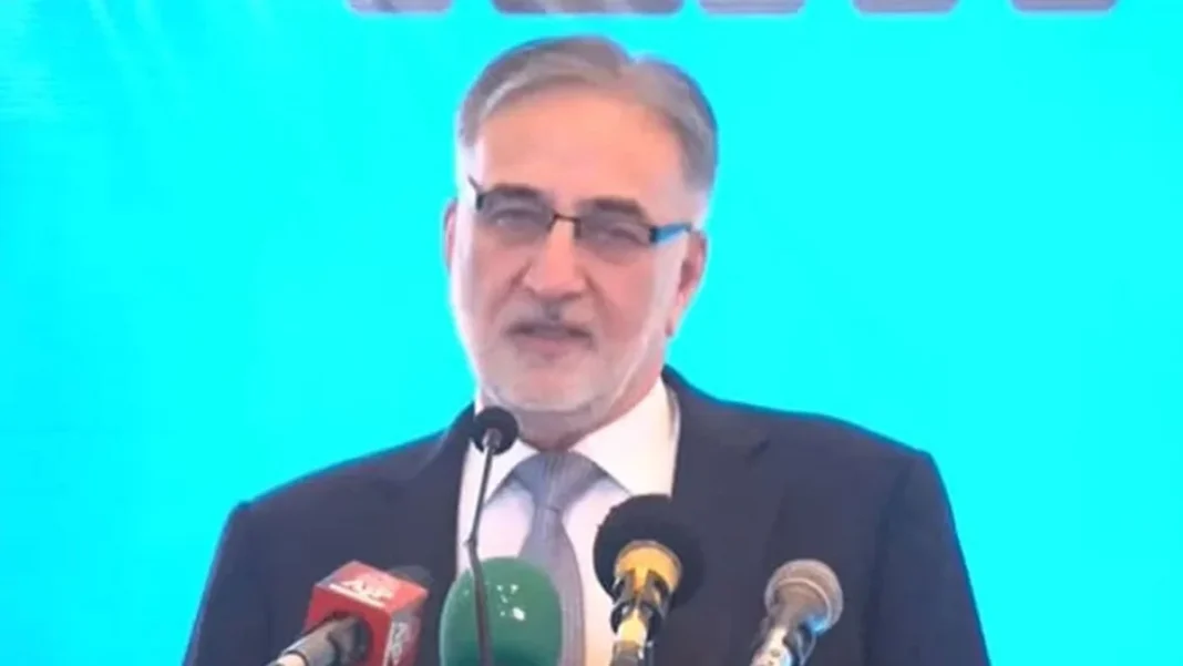 NAB Seeks Graft Probe Threshold Cut to Rs50m, Claims Rs14.6tr Recoveries NAB chairman speaks at a media briefing on the Rs50 million graft threshold demand