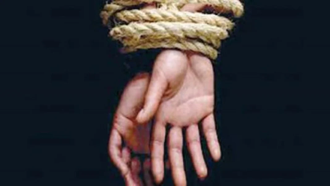 Four Travellers, Including Customs Official, Abducted from Passenger Coach in Chagai Illustration of bound hands; Chagai abduction of four travellers including a Customs official