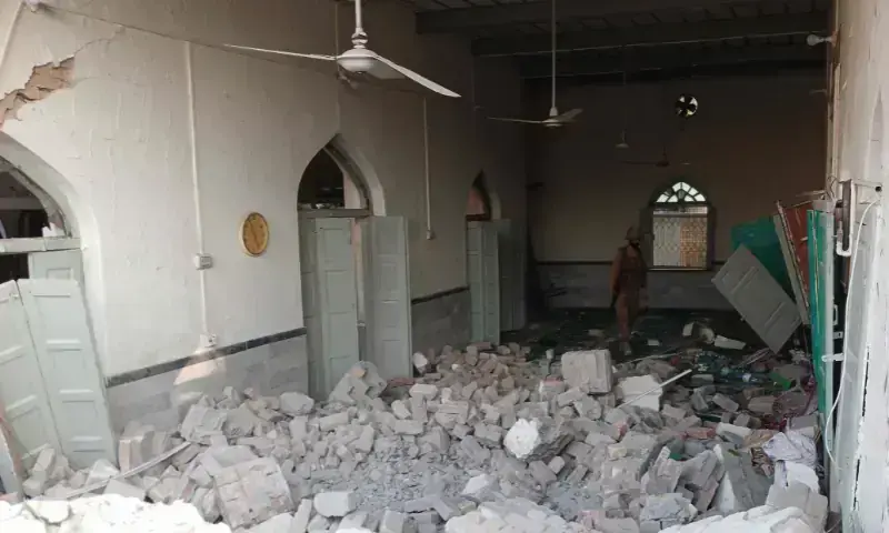 Violence-Linked Deaths Surge 83pc in Q3 as Balochistan Becomes Epicentre violence-linked deaths: interior of a building damaged in a blast