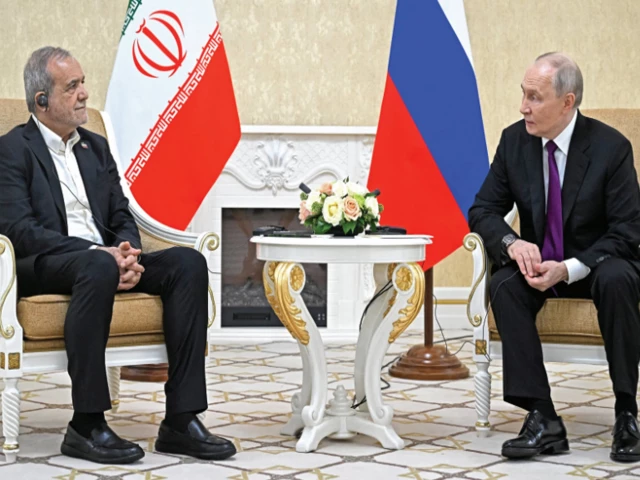 Putin Offers to Help End Iran War in Meeting With Pezeshkian Putin Pezeshkian meeting on Iran war in Turkmenistan