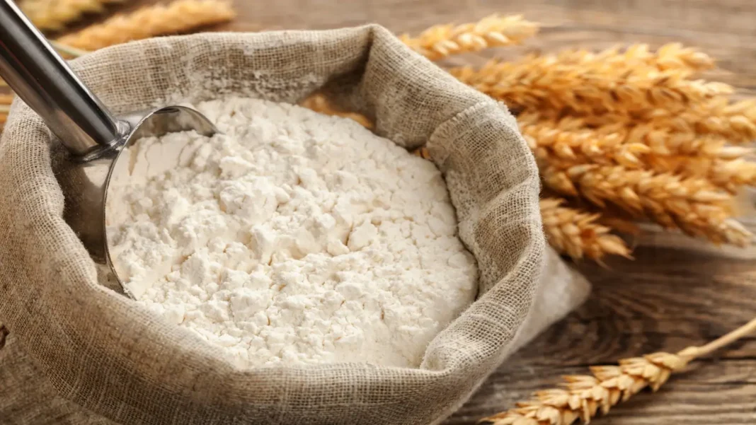 Hyderabad Chakki Owners Reject Rs12,500 Wheat Issue Price, Warn Flour Will Cost More Sack of wheat flour with wheat ears, illustrating the wheat issue price Sindh debate