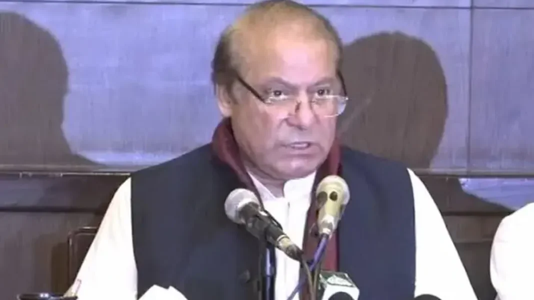 Sharifs Defend KP Emergency, Say Centre Was Compelled to Act KP governor's rule - Nawaz Sharif at a media talk in London