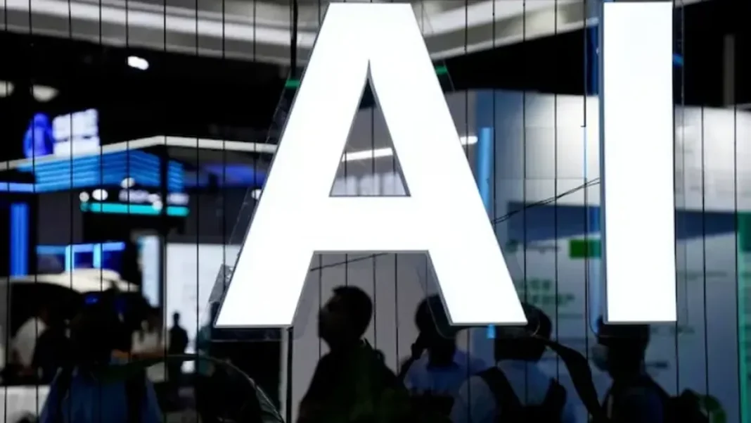 UN Urges AI Oversight in Warfare as Pakistan Flags Emerging Risks AI oversight in warfare — illuminated AI installation at a technology expo