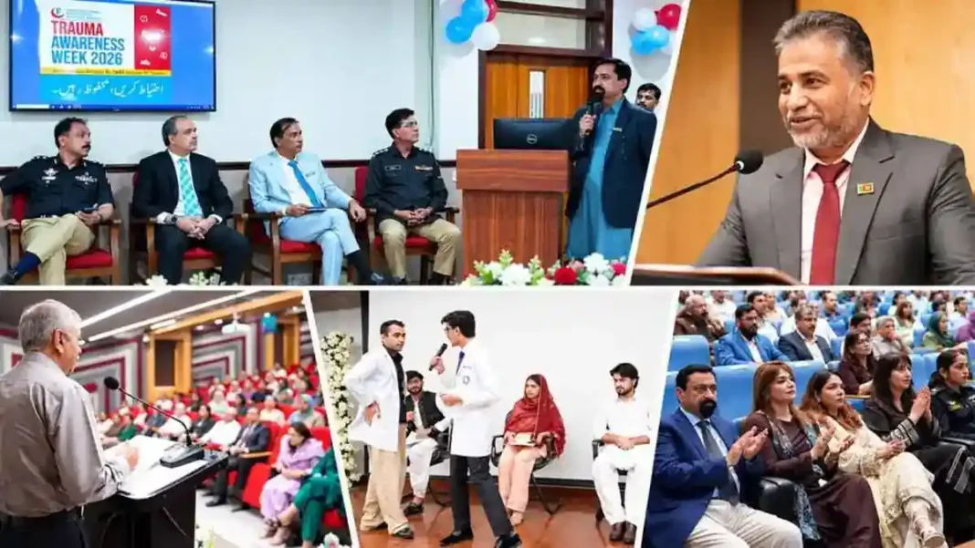 Karachi’s SMBB Trauma Centre treated over 328,000 road accident victims in a decade Karachi road accidents decade: Trauma Awareness Week 2026 ceremony where SMBB Institute of Trauma presented ten-year figures