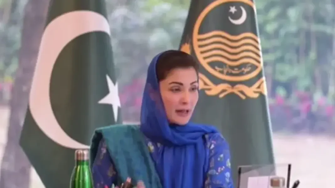 Maryam Gives IGP Free Hand on Punjab Police Transfers Maryam Nawaz at a meeting, Punjab police transfers
